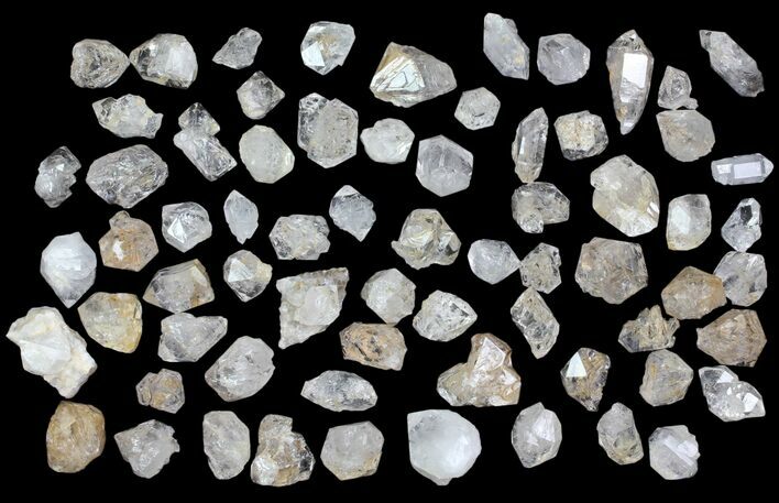 Flat: Clear Quartz Crystals (Morocco) - Pieces #82339